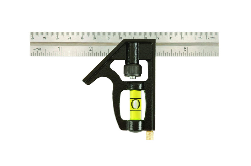 Johnson Level & Tool 406EM Professional Inch/Metric Combination Square, 6", Silver, 1 Square - NewNest Australia