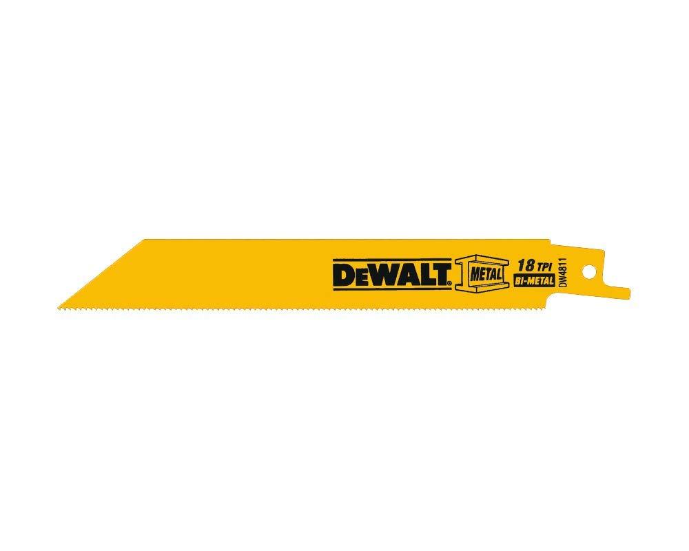DEWALT Reciprocating Saw Blades, Bi-Metal, 6-Inch, 18 TPI, 5-Pack (DW4811) - NewNest Australia