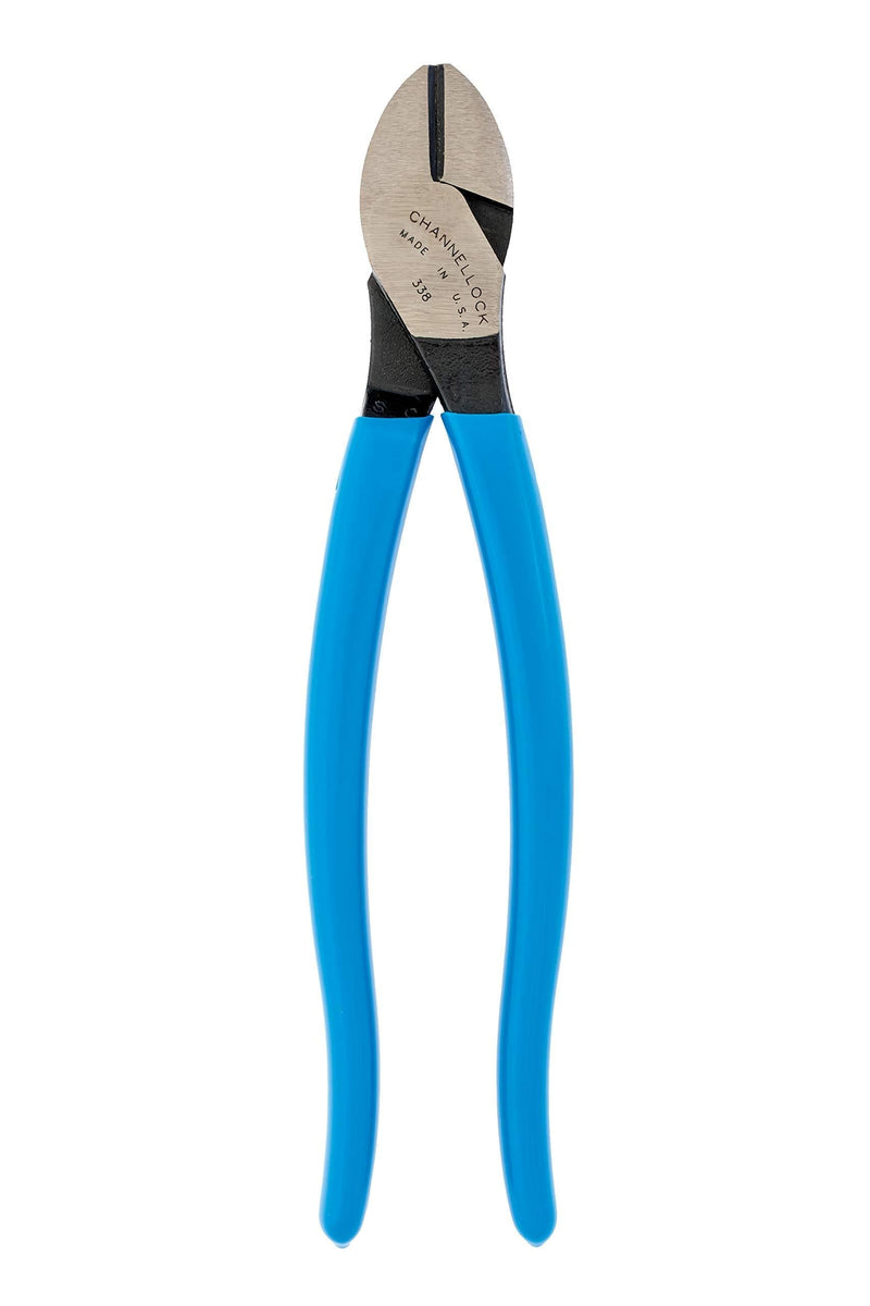 Channellock 338 8-Inch High Leverage Diagonal Cutting Plier | Knife and Anvil-Style Cutting Edge is Laser Heat-Treated for Extended Tool Life | Forged from High Carbon Steel | Made in the USA - NewNest Australia