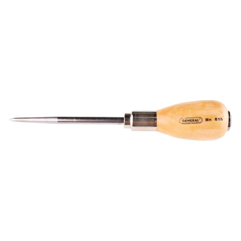 General Tools Scratch Awl Tool with Hardwood Handle - Scribe, Layout Work, & Piercing Wood - Alloy Steel Blade 1 - NewNest Australia