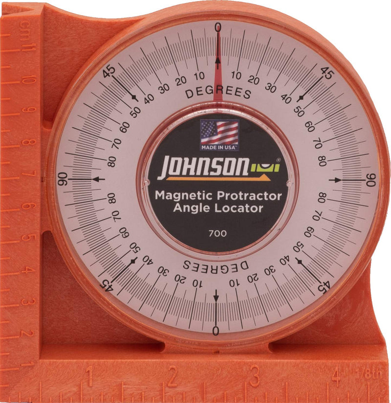 Johnson Level & Tool 700 Magnetic Angle Locator, Orange, 1 Locator - NewNest Australia