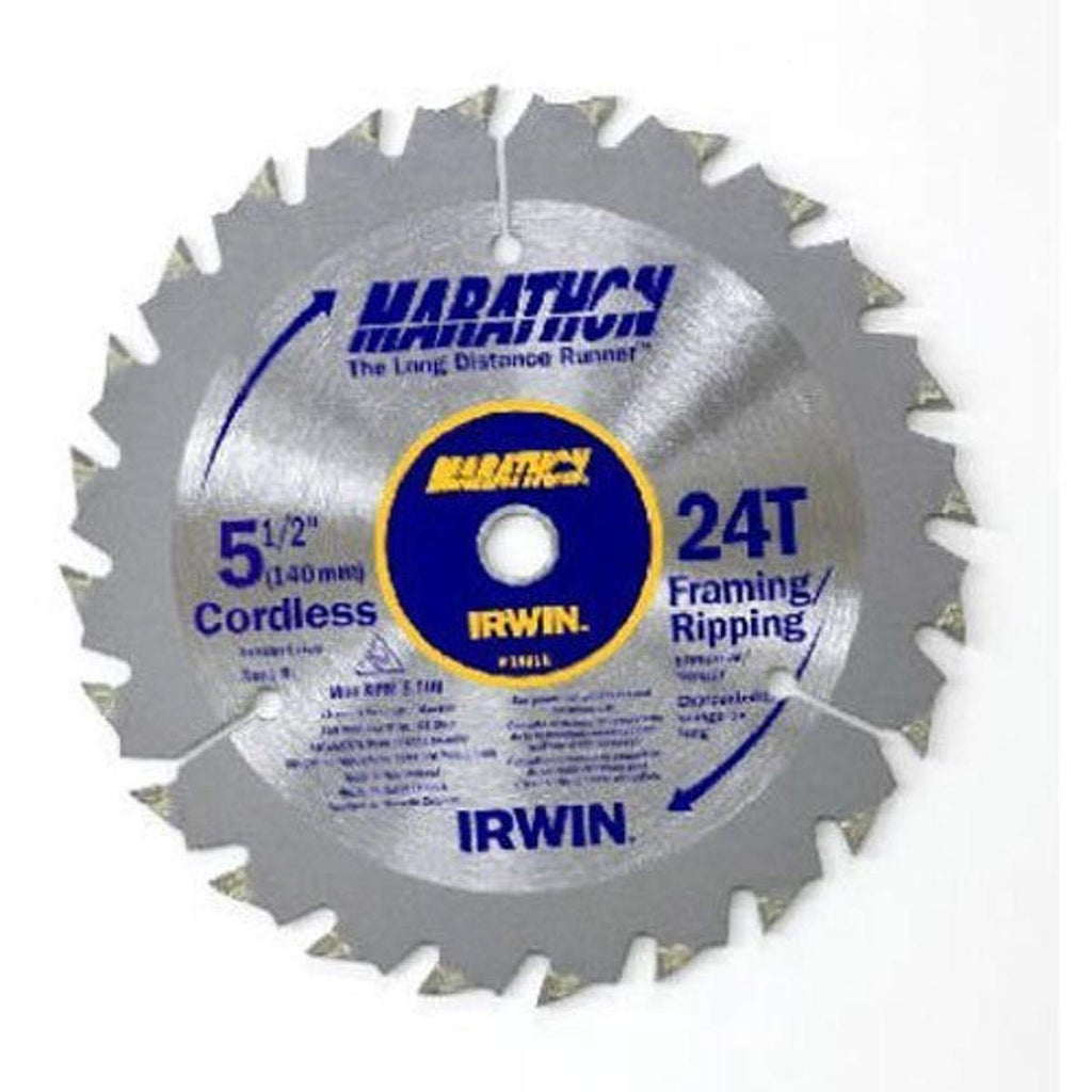 IRWIN Tools MARATHON Carbide Cordless Circular Saw Blade, 5 1/2-Inch, 18T Carded (14011) - NewNest Australia