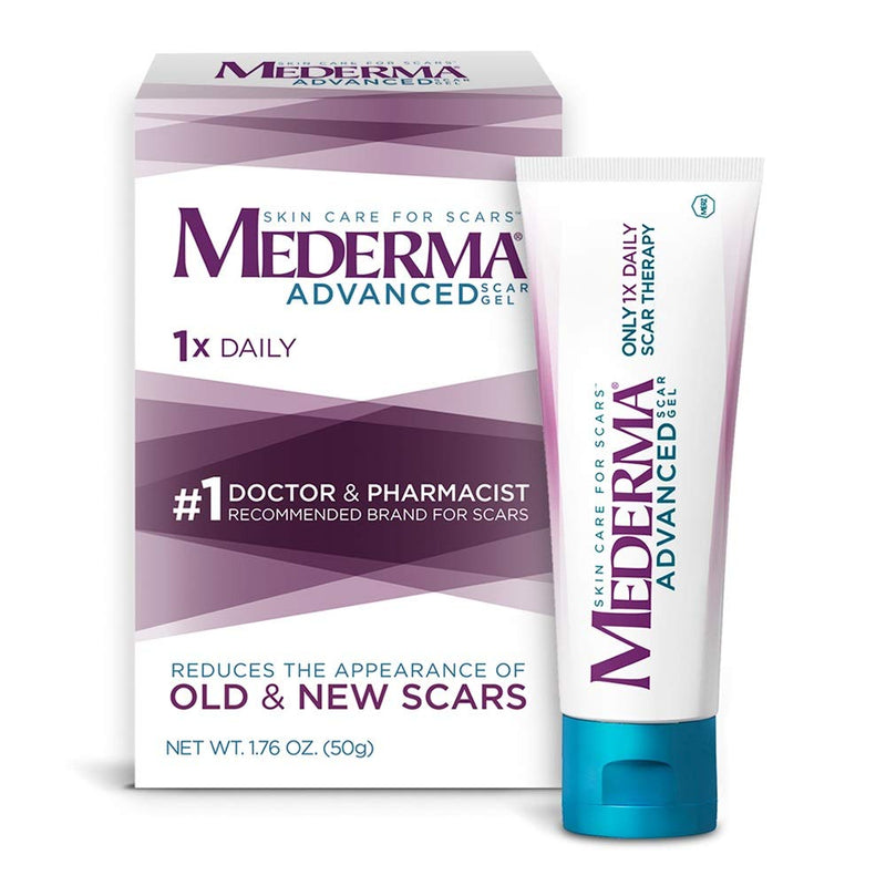 Mederma Advanced Scar Gel - 1x Daily - Reduces The Appearance of Old & New Scars - #1 Doctor & Pharmacist Recommended Brand for Scars - 1.76oz. - NewNest Australia