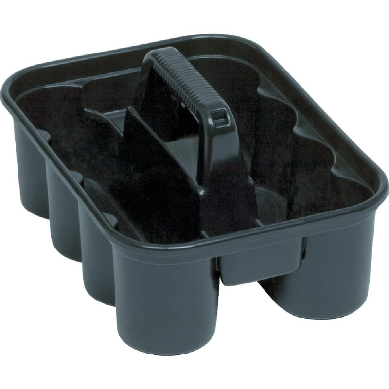 Rubbermaid Commercial Products Deluxe Carry Caddy for Cleaning Products, Spray Bottles, Sports/Water Bottles, and Postmates/Uber Eats Drivers, Black (FG315488BLA) 1 Pack - NewNest Australia