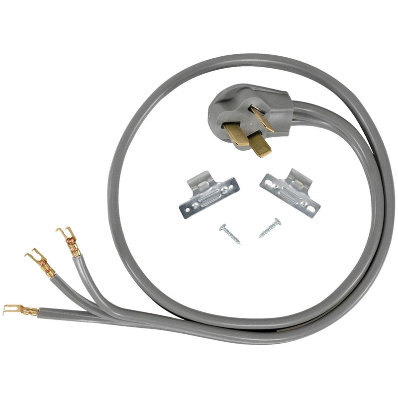 Certified Appliance Accessories 40-Amp Appliance Power Cord, 3 Prong Range Cord, 3 Wires with Open-End Connectors, 5 Feet, Copper Wire 5 Foot - NewNest Australia