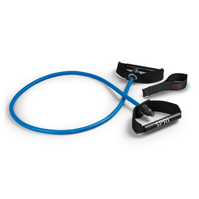 SPRI Xertube Resistance Bands with Handles – All Exercise Cords Sold Separately with Home Gym Fitness Door Anchor Attachment Option d) Heavy (Blue) With Door Attachment - NewNest Australia