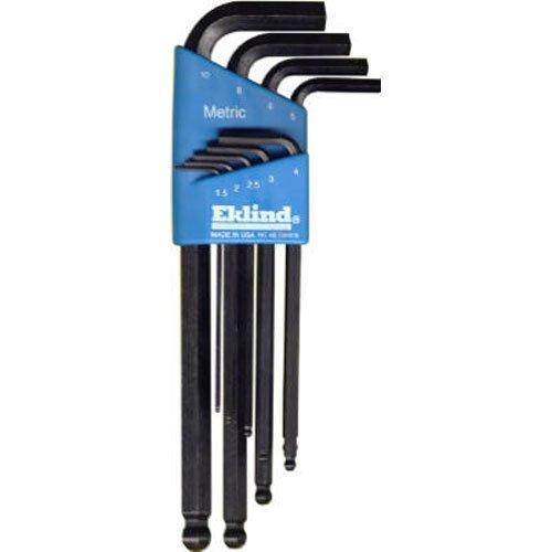 EKLIND 13609 Ball-Hex-L Key allen wrench - 9pc set Metric MM sizes 1.5-10 Long series 9-Piece Set (1.5mm to 10mm) - NewNest Australia