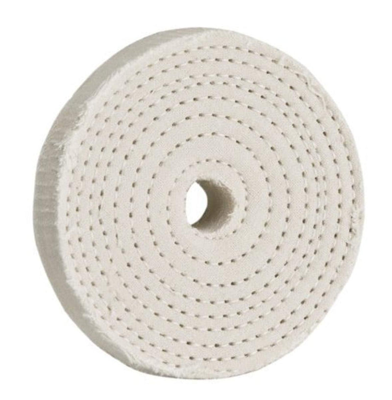 Woodstock D2499 Buffing Wheel, Spiral Sewn 3-Inch by 40 Ply by 1/2-Inch Hole - NewNest Australia