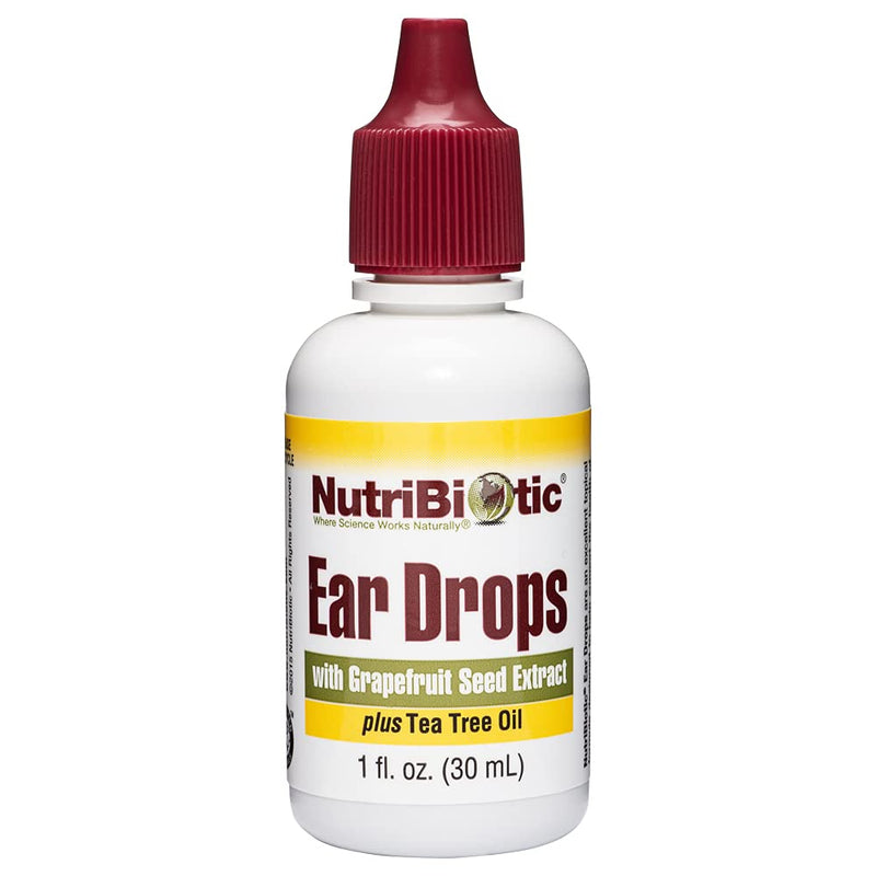 NutriBiotic – Ear Drops, 1 Fl Oz | Gentle & Soothing Ear Support with Grapefruit Seed Extract & Tea Tree Oil | Vegan | Non-Medicated | Made without GMOs & Gluten - NewNest Australia
