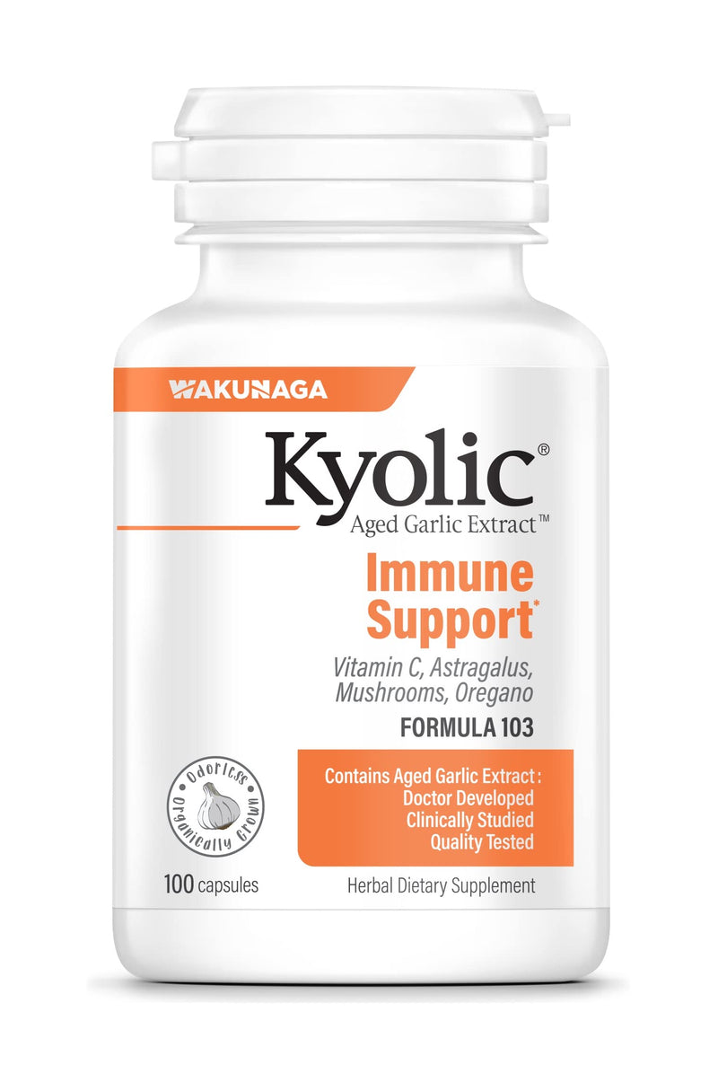 Kyolic Aged Garlic Extract Formula 103 Immune Support, 100 Capsules (Packaging May Vary) 100 Count (Pack of 1) - NewNest Australia