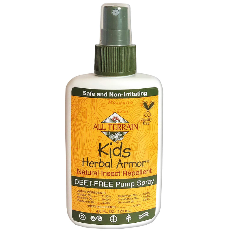 All Terrain Kids Herbal Armor Natural, DEET-FREE Insect Repellent, Pump Spray, 4 Ounce - NewNest Australia