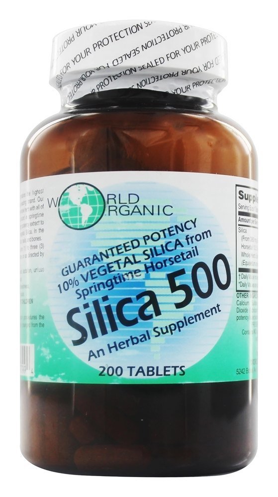 World Organics Silica 500Mg Tabs 200 200 Count (Pack of 1) - NewNest Australia