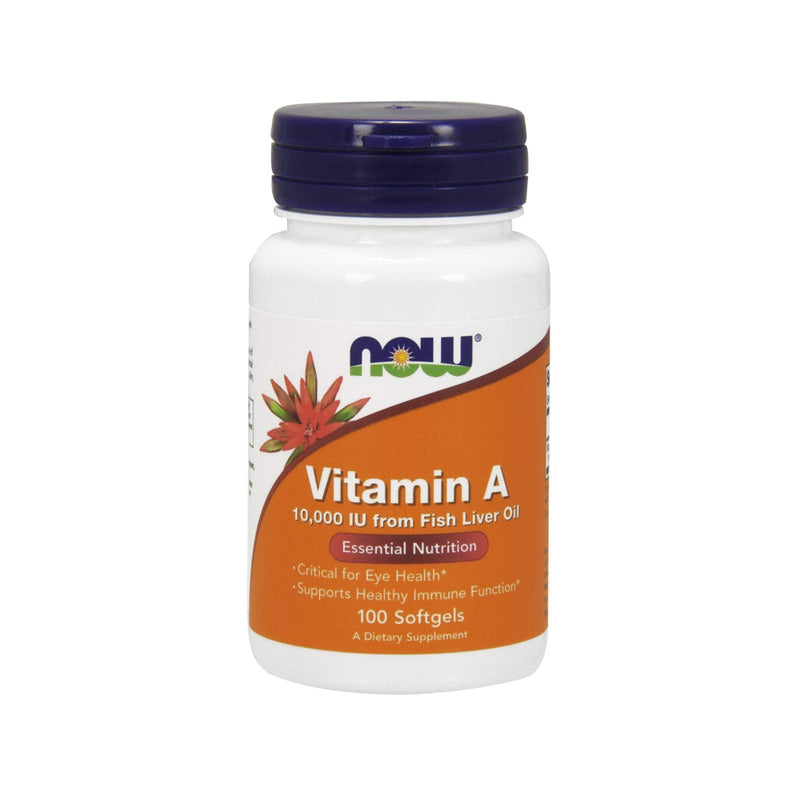 Now Foods Vitamin A 10,000 IU 100 Sgels - NewNest Australia