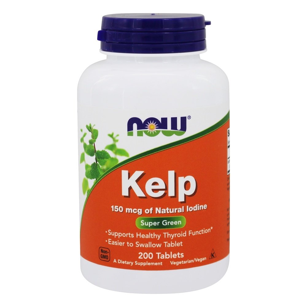 Now Foods Kelp, 150mcg of Natural Iodine, 200 Tablets - NewNest Australia