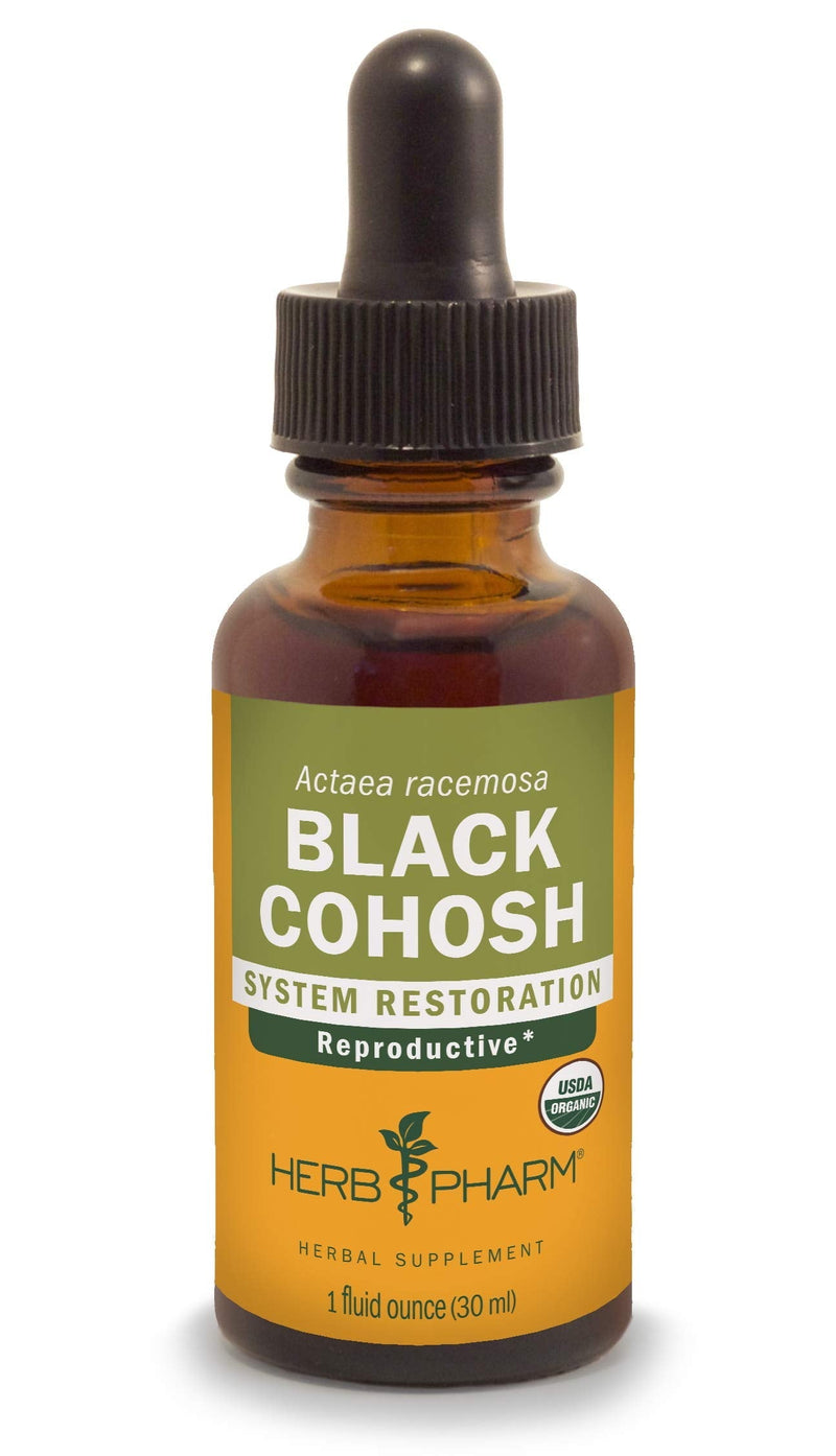 Herb Pharm Certified Organic Black Cohosh Liquid Extract for Female Reproductive System Support - 1 Ounce (DBLKCO01) 1 Fl Oz (Pack of 1) - NewNest Australia