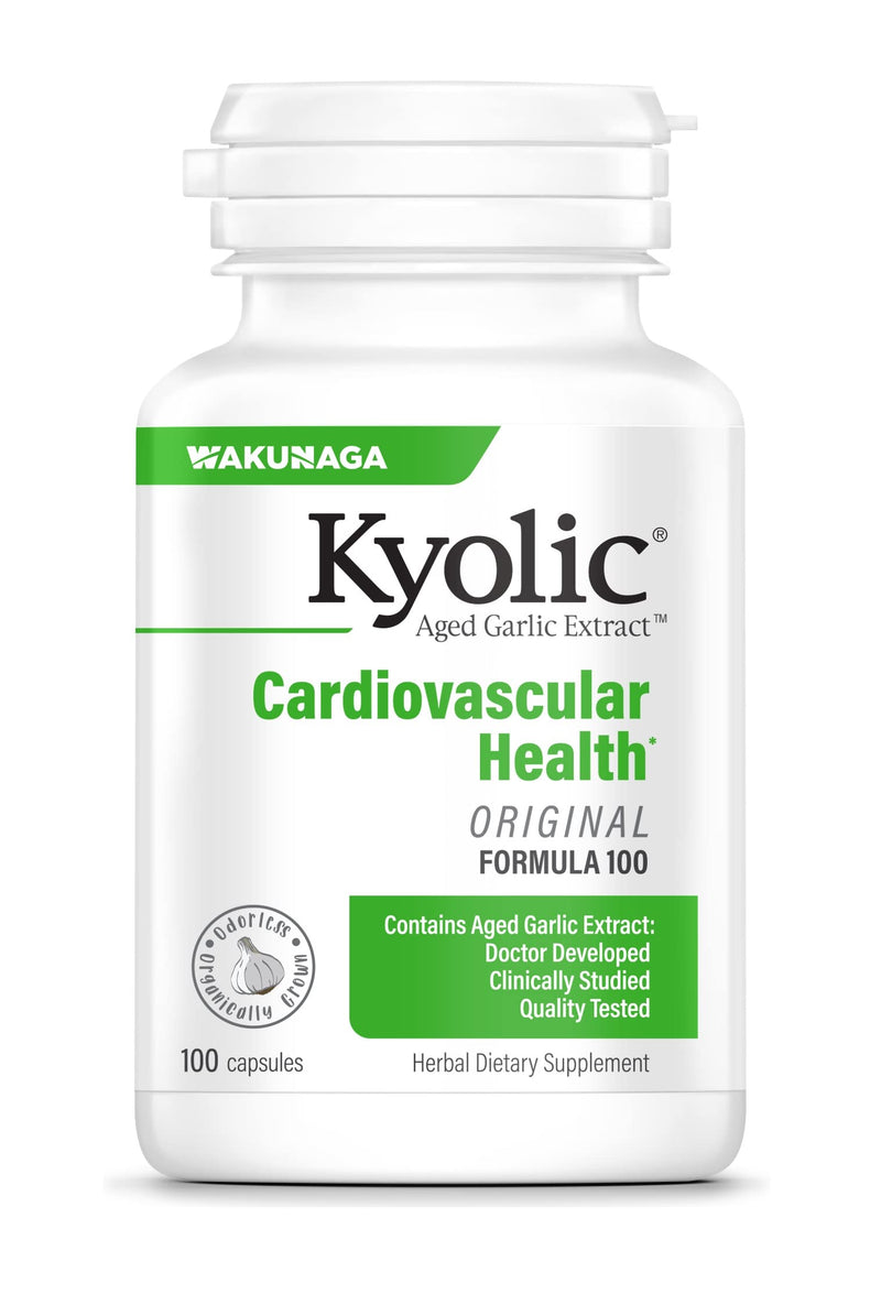 Kyolic Garlic Formula 100 Original Cardiovascular Formula (100 Capsules) 100 Count (Pack of 1) - NewNest Australia