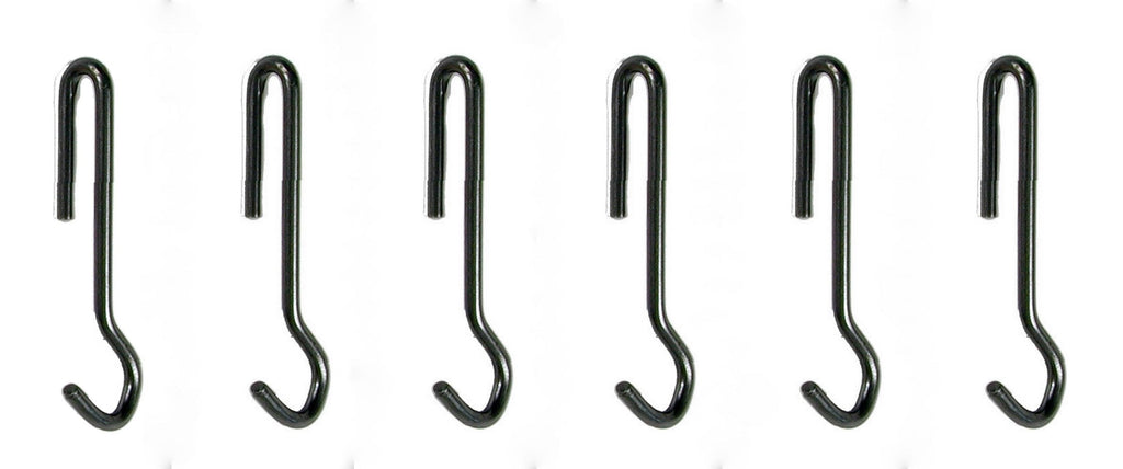 NewNest Australia - Enclume Angled Pot Hook, Set of 6, Use with Pot Racks, Hammered Steel 