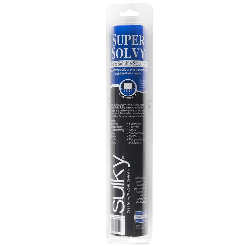 Sulky Super Solvy Water Soluble Roll stabilizer, x 9 yd, 12" x9yd - NewNest Australia