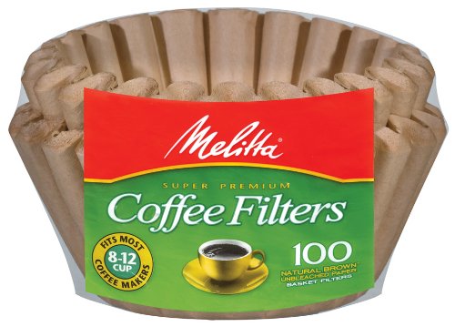 Melitta Basket Coffee Filters Natural Brown Unbleached 100 Count - NewNest Australia