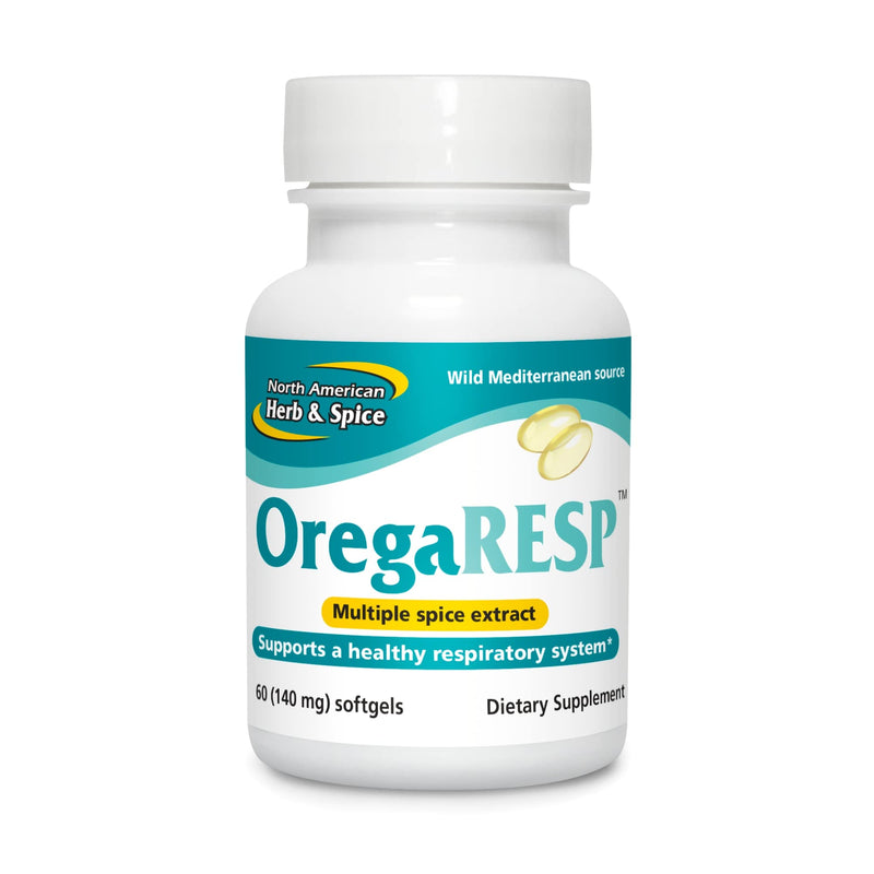 North American Herb & Spice OregaResp P73 - 60 Softgels - Supports Immune & Respiratory Health - Multiple Spice Oil Complex with Oreganol P73 Oregano Oil - Non-GMO - 30 Servings - NewNest Australia