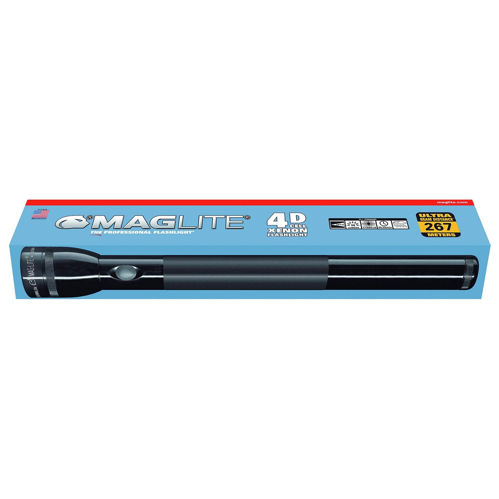 MagLite - S4D015 Maglite Heavy-Duty Incandescent 4-Cell D Flashlight in Display Box, Black - NewNest Australia