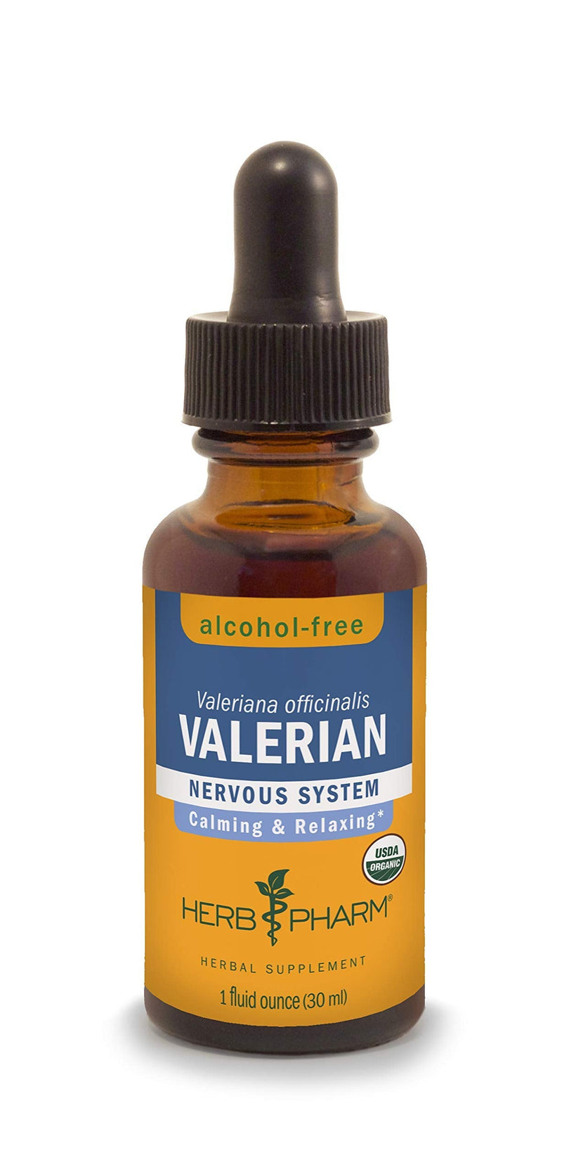 Herb Pharm Certified Organic Valerian Root Liquid Extract for Relaxation and Restful Sleep, Alcohol-Free Glycerite, 1 Ounce 1 Fl Oz (Pack of 1) - NewNest Australia