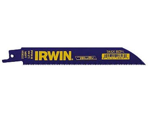 IRWIN Reciprocating Saw Blades, Metal Cutting, 6-inch, 14 TPI, 25-Pack (372614B) 6" 14TPI / 25-count - NewNest Australia