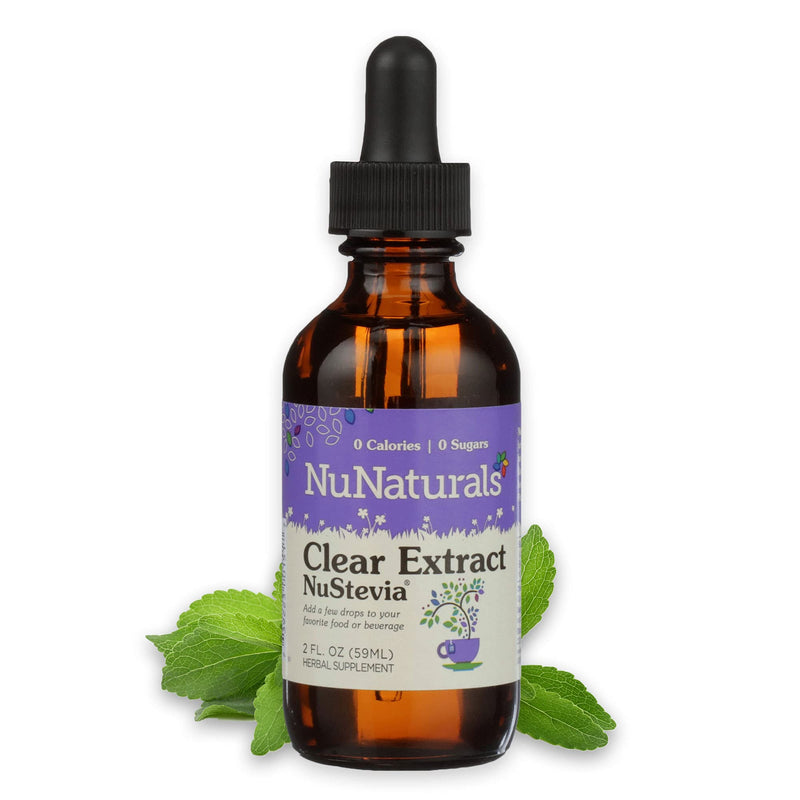 NuNaturals NuStevia Clear Extract Stevia Natural Liquid Sweetener, 2 Ounce - NewNest Australia