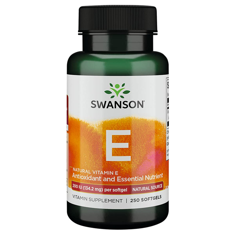 Swanson Natural Vitamin E 200 Iu (134.2 Milligrams) 250 Sgels - NewNest Australia