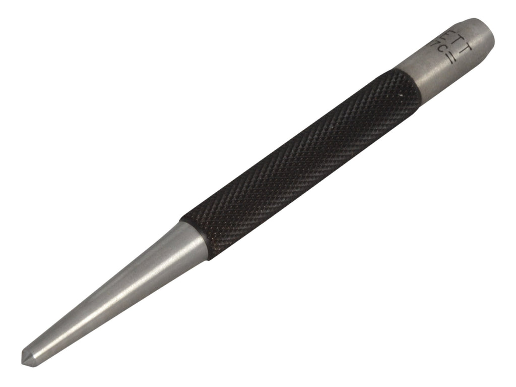 Starrett 117C Center Punch With Round Shank, 4" Length, 1/8" Tapered Point Diameter Black - NewNest Australia