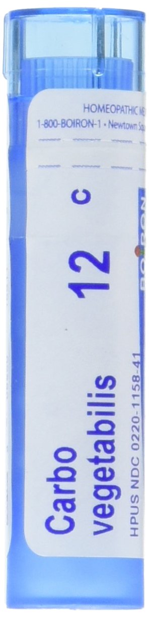 Boiron Carbo Vegetabilis 12C Homeopathic Medicine for Bloating & Gas - 80 Pellets 1 Count - NewNest Australia