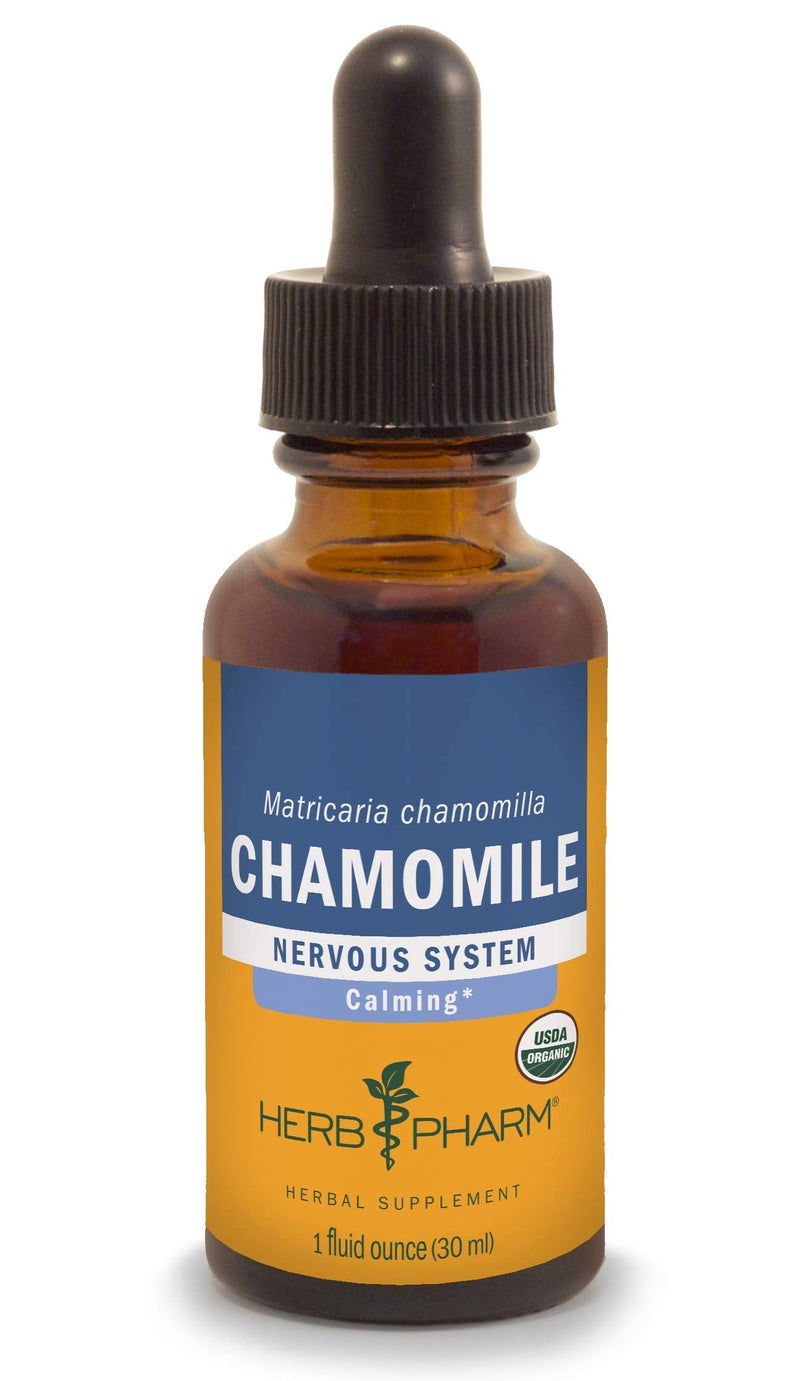 Herb Pharm Certified Organic Chamomile Liquid Extract for Calming Nervous System Support - 1 Ounce (DCHAM01) - NewNest Australia