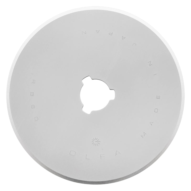 OLFA 60mm Rotary Cutter Replacement Blade, 1 Blade (RB60-1) - Tungsten Steel Circular Rotary Fabric Cutter Blade for Crafts, Sewing, Quilting, Fits Most 60mm Rotary Cutters - NewNest Australia