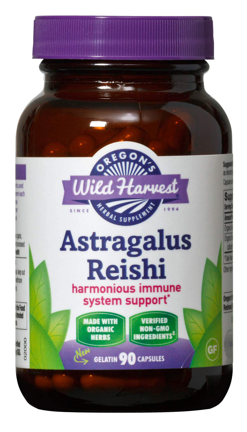 Oregon's Wild Harvest Astragalus Reishi Organic Herbal Supplement, 90 Count - NewNest Australia