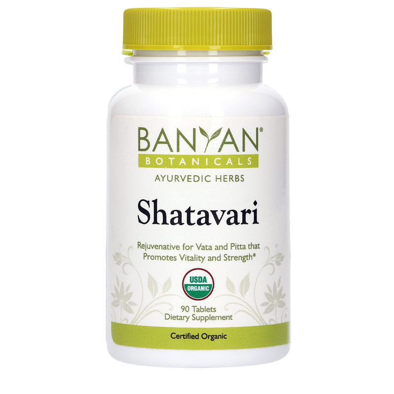 Banyan Botanicals Shatavari Supplements – Organic Shatavari Root Extract – Calming, Cooling, Supports Rejuvenation, Promotes Energy & Vitality* – 90 Tablets – Non GMO Sustainably Sourced Vegan - NewNest Australia