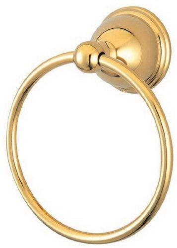 Kingston Brass BA3964PB Restoration 6-Inch Towel Ring, Polished Brass - NewNest Australia