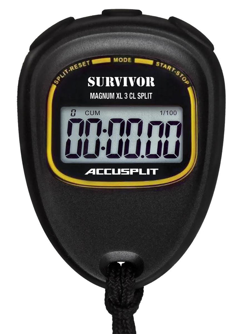 ACCUSPLIT Survivor S3CL CUMULATIVE-LAP SPLIT Stopwatch with Magnum Display - NewNest Australia