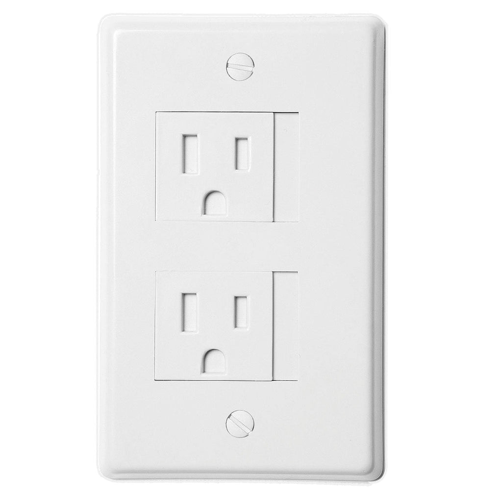 Safe Plate Electrical Outlet Covers Decora, White (2 Screws) - NewNest Australia