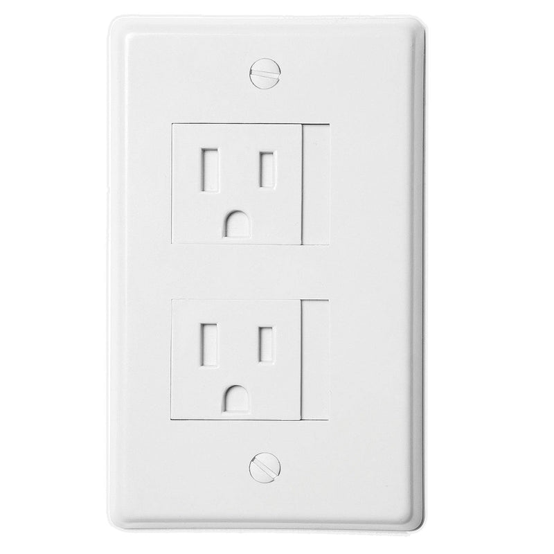 Safe Plate Electrical Outlet Covers Decora, White (2 Screws) - NewNest Australia