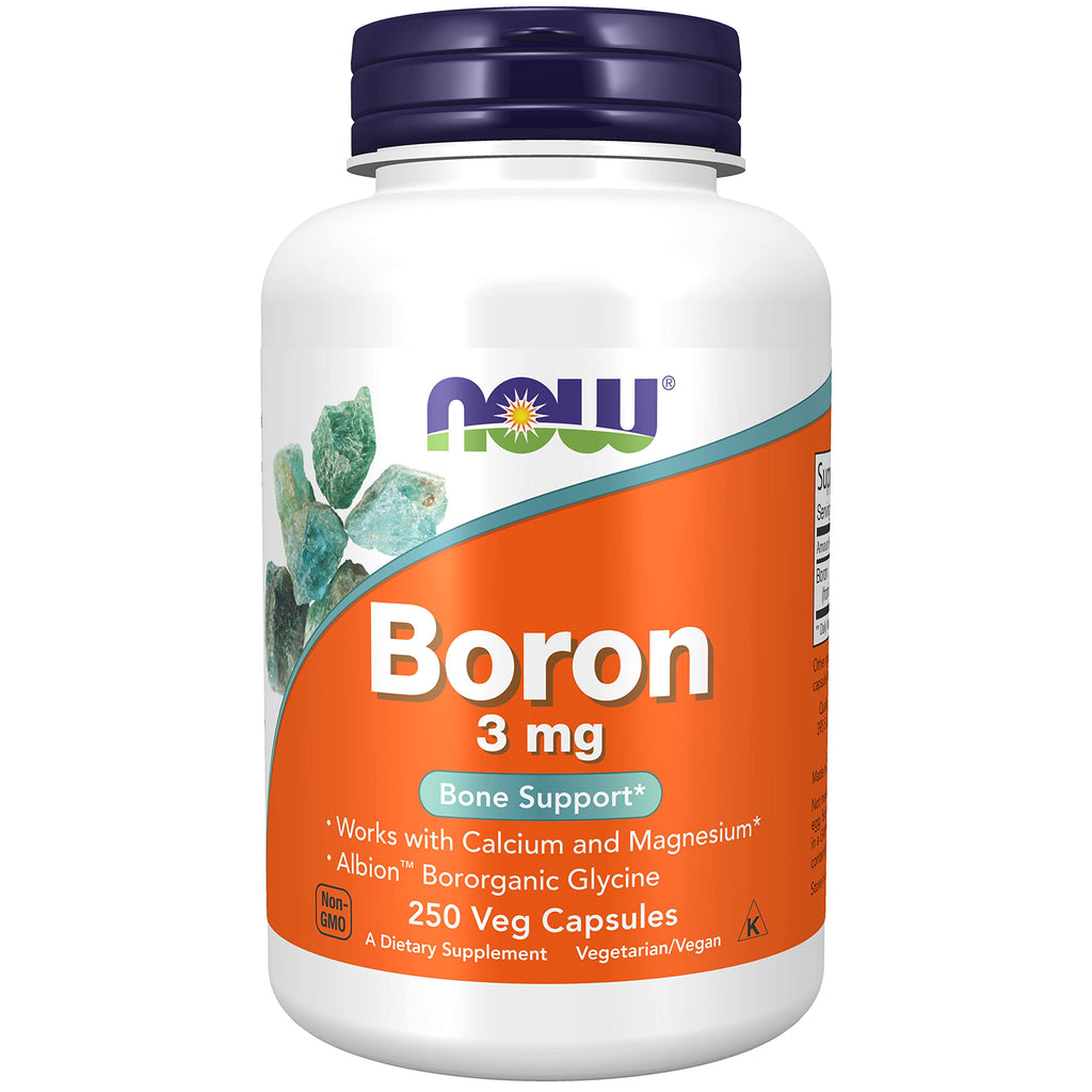 NOW Supplements, Boron 3 mg, 250 Capsules - NewNest Australia