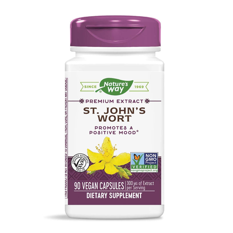 Nature’s Way St. John’s Wort, Premium Extract, Promotes Positive Outlook, Non-GMO, 90 Capsules 90 Count (Pack of 1) - NewNest Australia