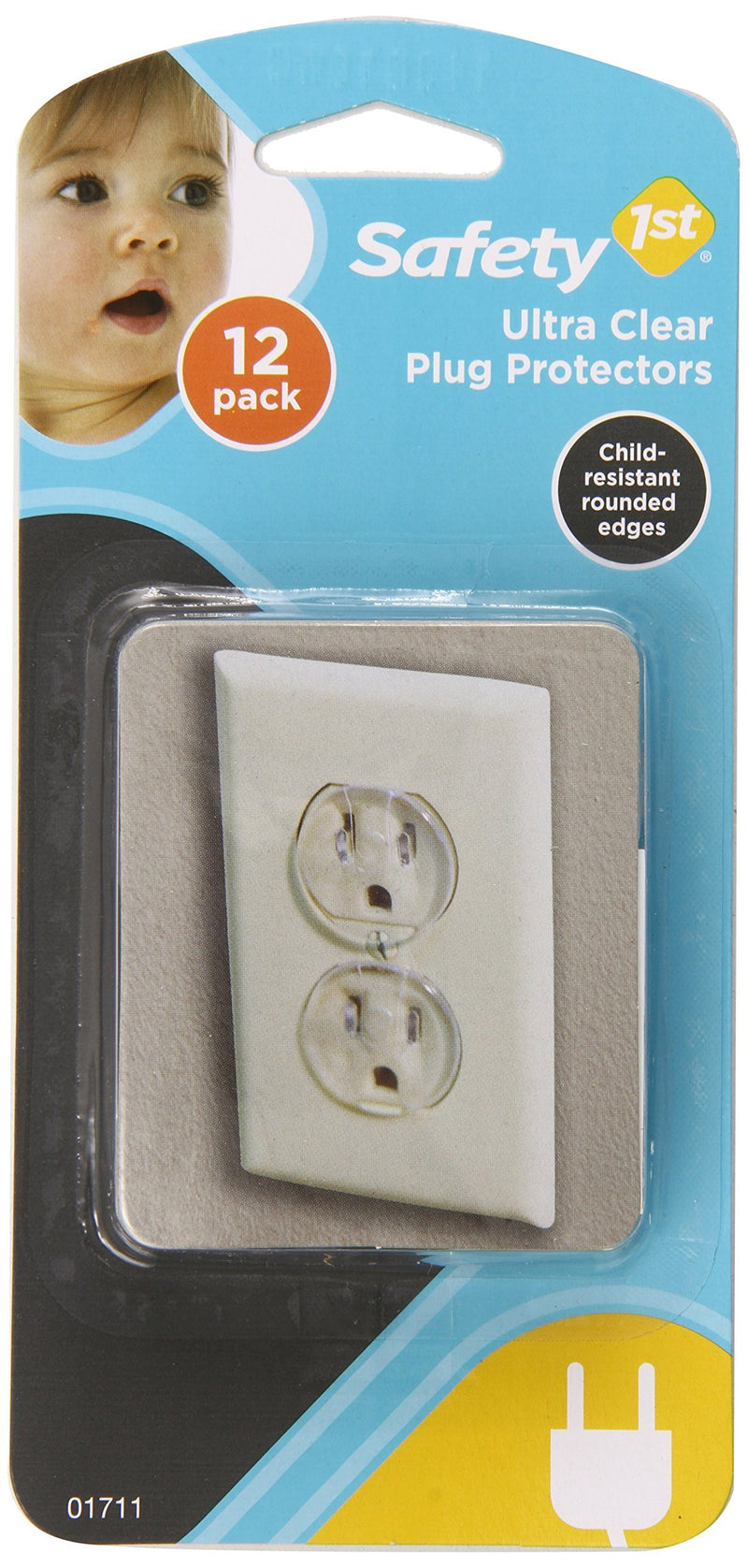 Safety 1st 12 Pack Ultra Clear Outlet Plugs - NewNest Australia