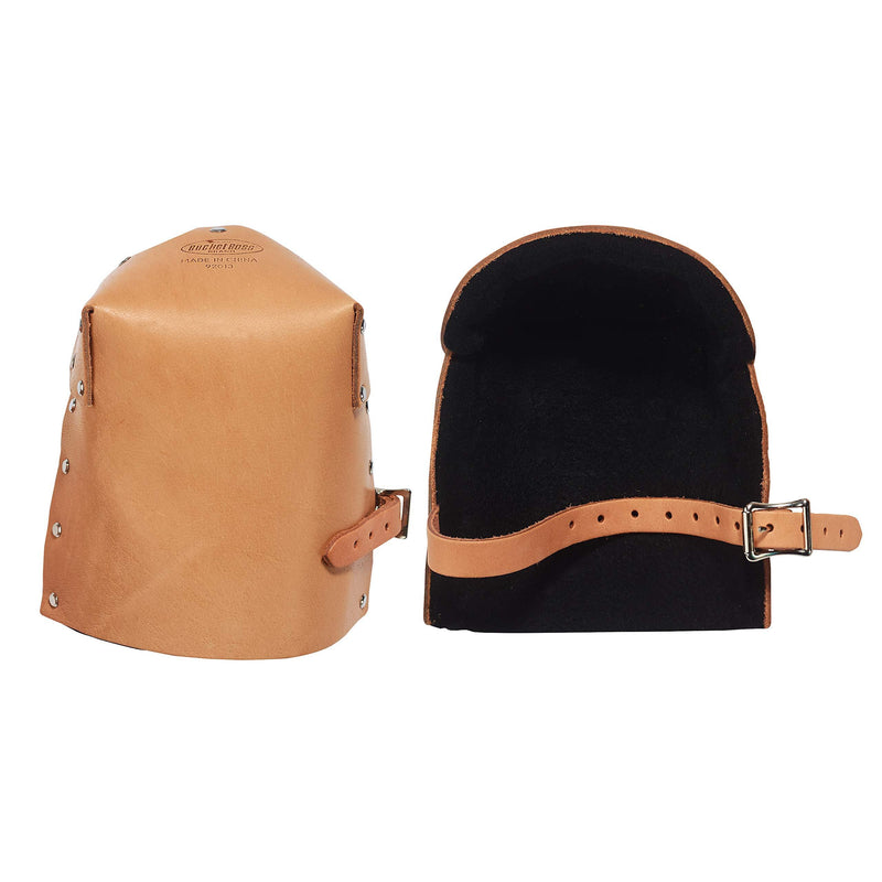 Bucket Boss Pro Leather Knee Pads 92013, Tan|Brown - NewNest Australia