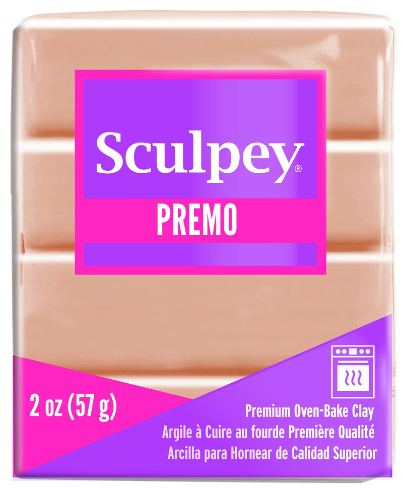 Sculpey Premo™ Polymer Oven-Bake Clay, Beige, Non Toxic, 2 oz. bar, Great for jewelry making, holiday, DIY, mixed media and home décor projects. Premium clay perfect for clayers and artists. - NewNest Australia