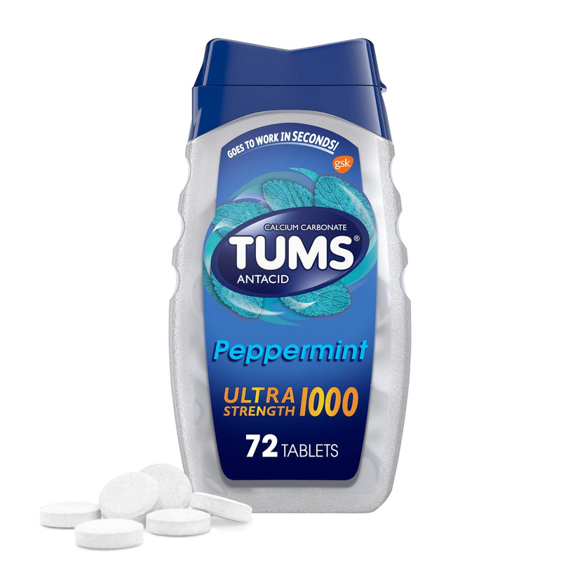 Tums Ultra 1000 Antacid Chewable Tablets Peppermint 72 Ct - NewNest Australia