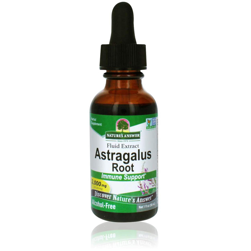Nature's Answer Astragalus Root | Promotes Overall Health & Wellbeing | Super Concentrated 2000mg | Alcohol-Free, Gluten-Free, Kosher Certified & No Preservatives 1oz 1 Fl Oz (Pack of 1) - NewNest Australia