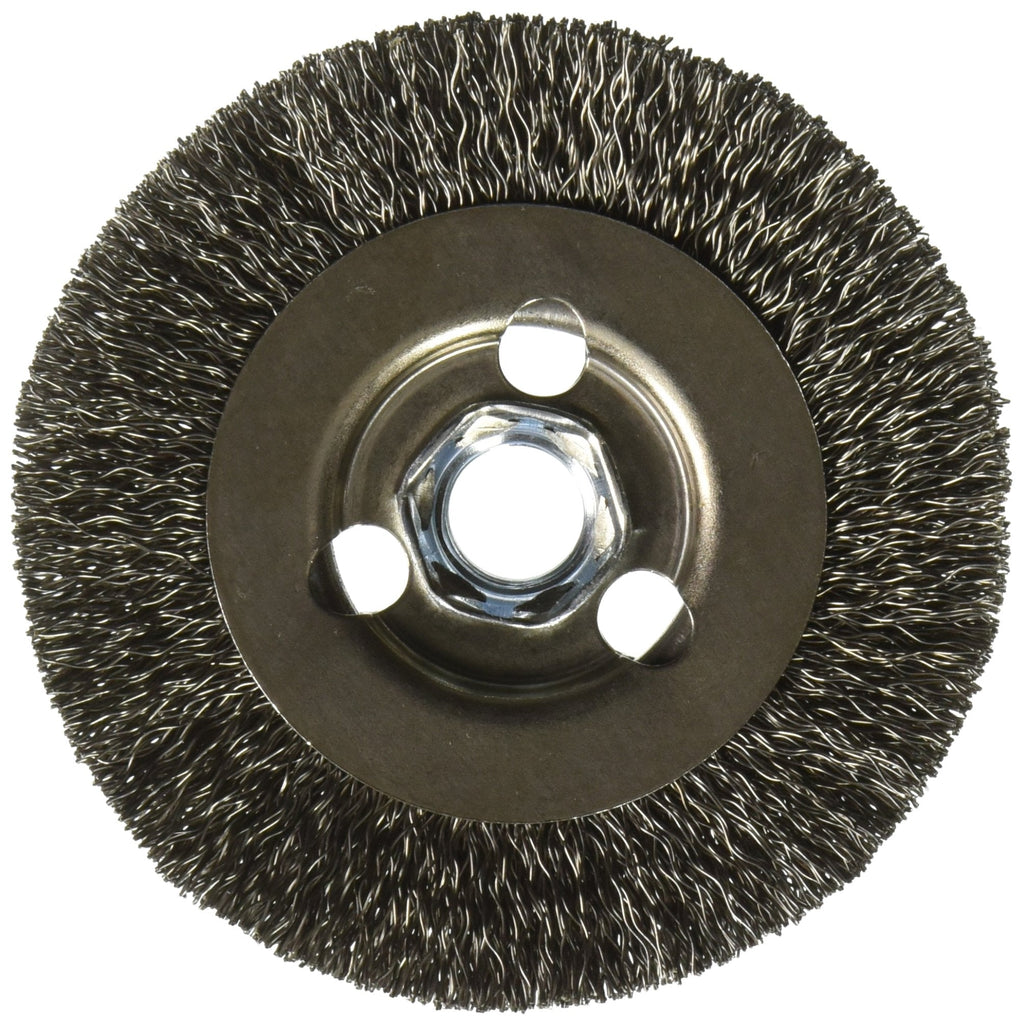 BOSCH WB569 4-Inch Crimped Carbon Steel Wire Wheel, 5/8-Inch x 11 Thread Arbor - NewNest Australia