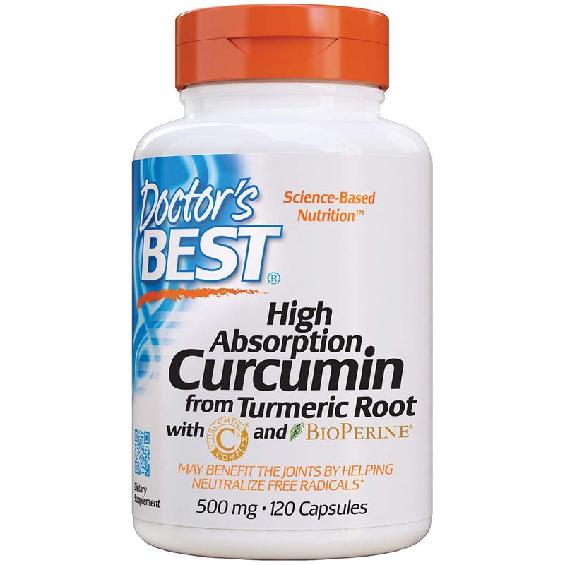 Doctor's Best DRB-00107 High Absorption Curcumin From Turmeric Root with C3 Complex & BioPerine 500mg (120 Capsules) - NewNest Australia