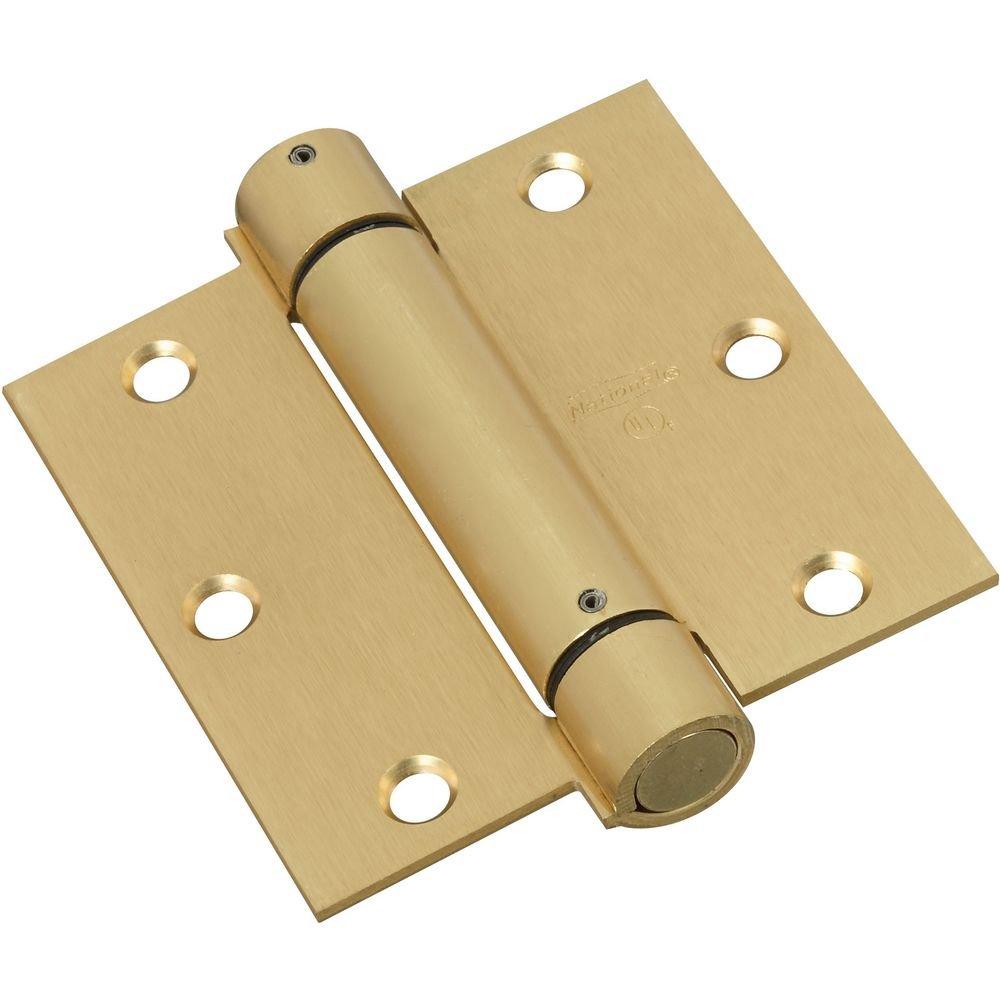 National Hardware N184-556 V520 Spring Hinge in Brass,3-1/2 Inch - NewNest Australia