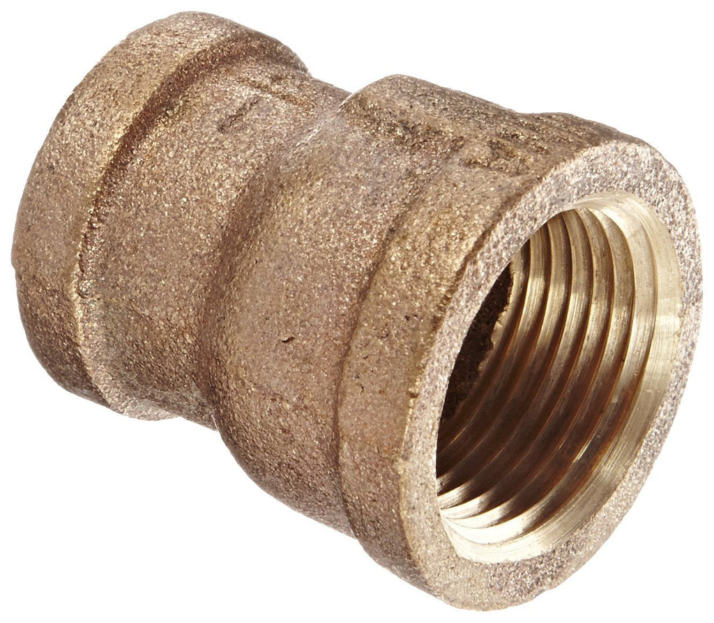 Anderson Metals 38119 Red Brass Pipe Fitting, Reducing Coupling, 3/4" x 1/2" Female Pipe - NewNest Australia